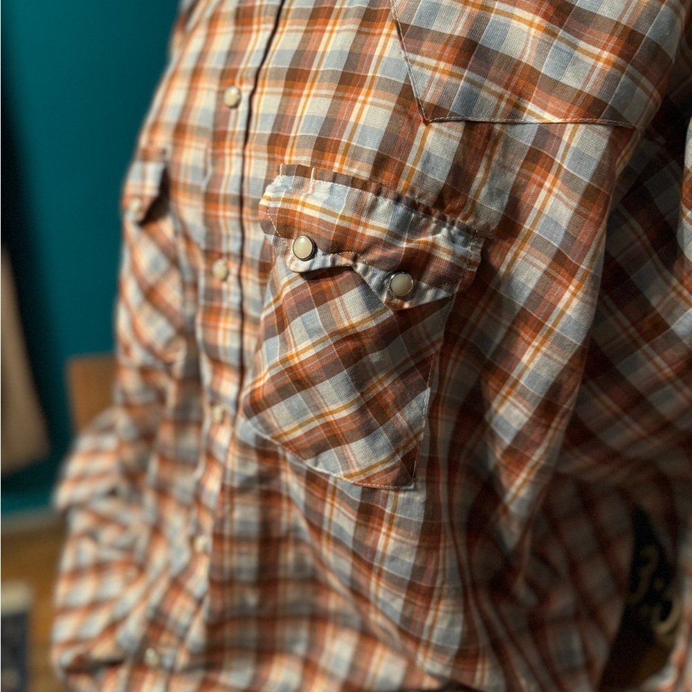 Vintage Dee Cee Brand Shirt Mens 19 Pearl Snap Western USA Made - Picture 2 of 5